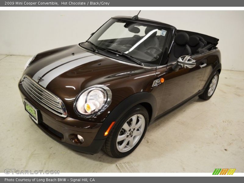 Hot Chocolate / Black/Grey 2009 Mini Cooper Convertible