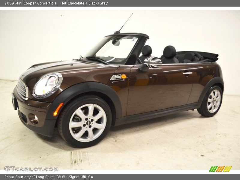 Hot Chocolate / Black/Grey 2009 Mini Cooper Convertible
