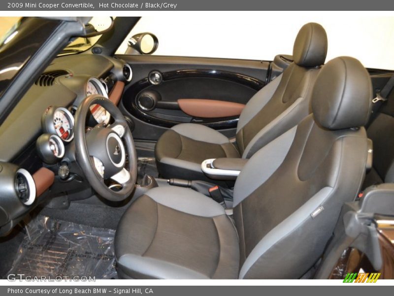 Hot Chocolate / Black/Grey 2009 Mini Cooper Convertible