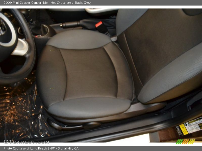 Hot Chocolate / Black/Grey 2009 Mini Cooper Convertible