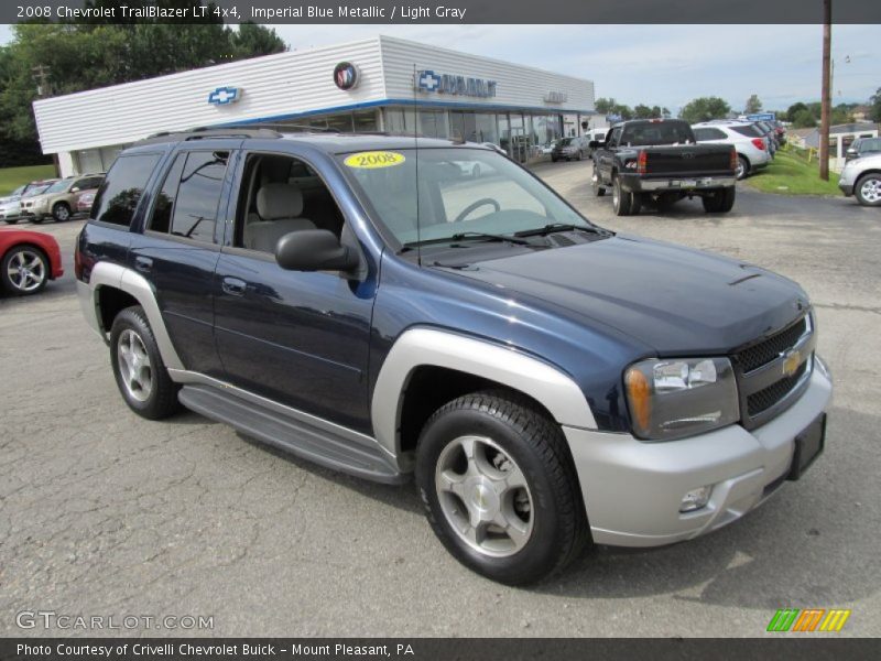 Imperial Blue Metallic / Light Gray 2008 Chevrolet TrailBlazer LT 4x4