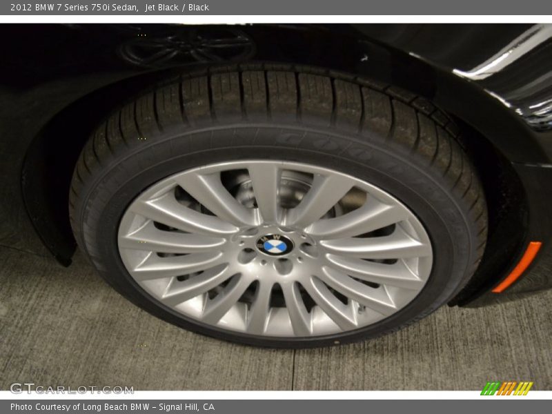 Jet Black / Black 2012 BMW 7 Series 750i Sedan