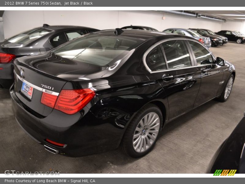 Jet Black / Black 2012 BMW 7 Series 750i Sedan