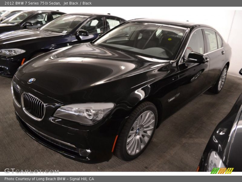 Jet Black / Black 2012 BMW 7 Series 750i Sedan