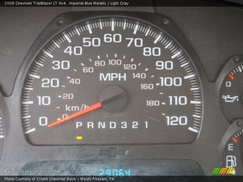 Imperial Blue Metallic / Light Gray 2008 Chevrolet TrailBlazer LT 4x4