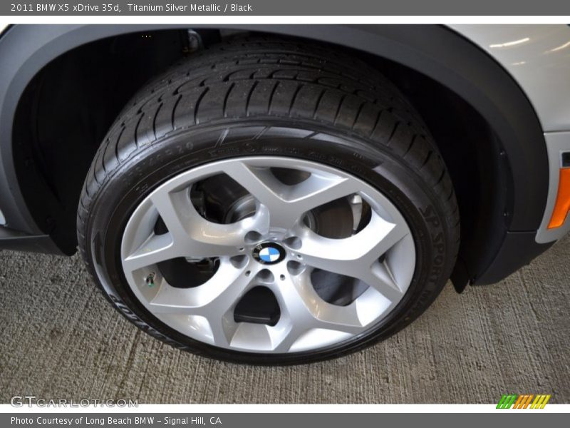 Titanium Silver Metallic / Black 2011 BMW X5 xDrive 35d