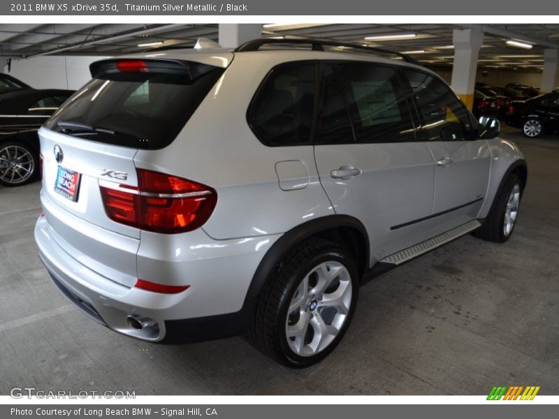 Titanium Silver Metallic / Black 2011 BMW X5 xDrive 35d