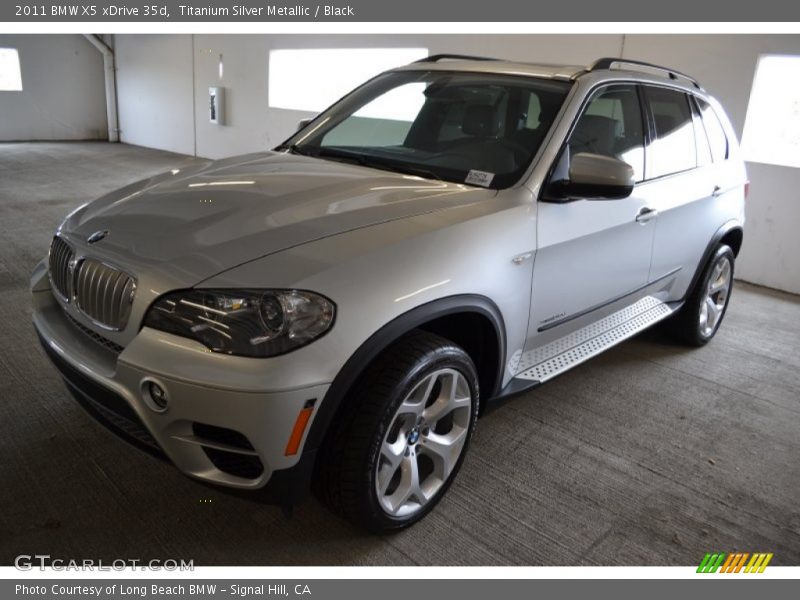 Titanium Silver Metallic / Black 2011 BMW X5 xDrive 35d