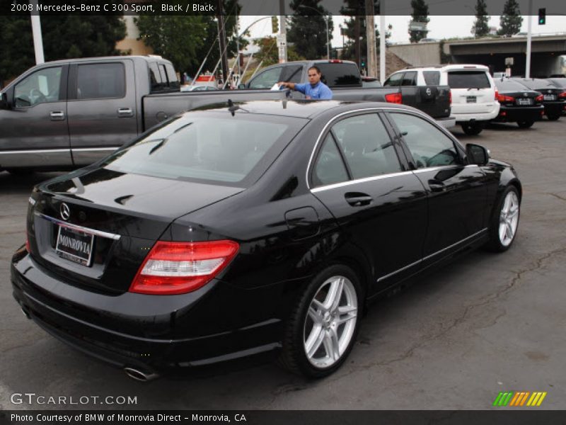 Black / Black 2008 Mercedes-Benz C 300 Sport