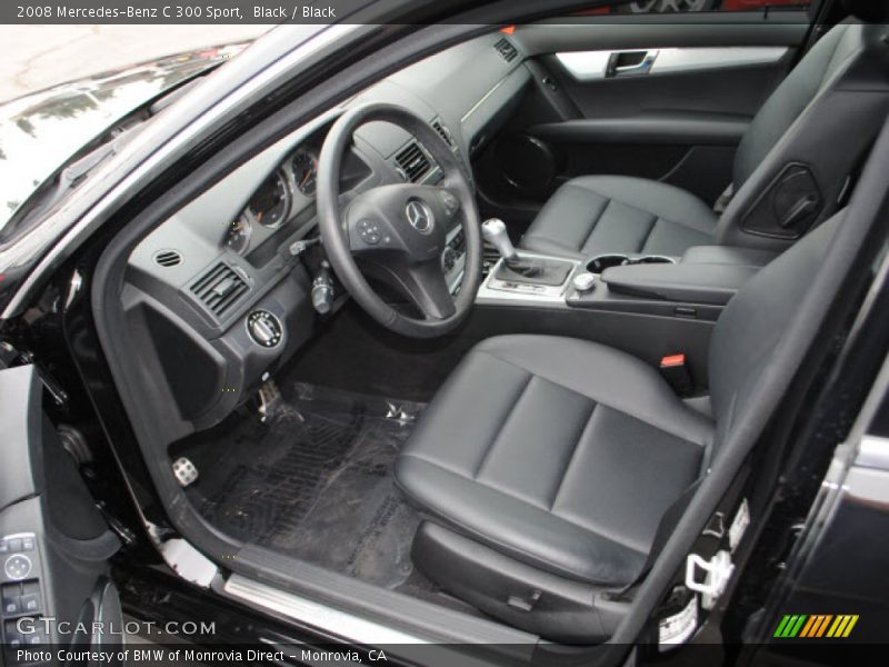 Black / Black 2008 Mercedes-Benz C 300 Sport