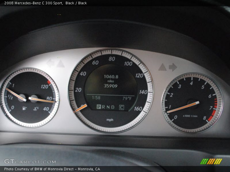 Black / Black 2008 Mercedes-Benz C 300 Sport