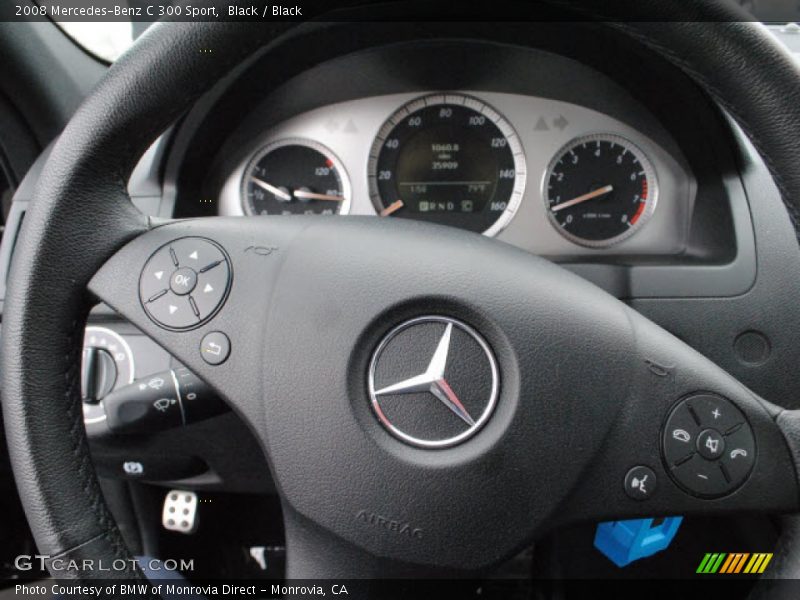 Black / Black 2008 Mercedes-Benz C 300 Sport