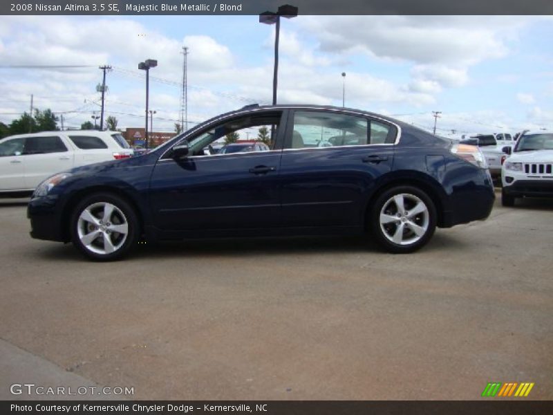 Majestic Blue Metallic / Blond 2008 Nissan Altima 3.5 SE