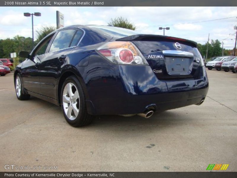 Majestic Blue Metallic / Blond 2008 Nissan Altima 3.5 SE