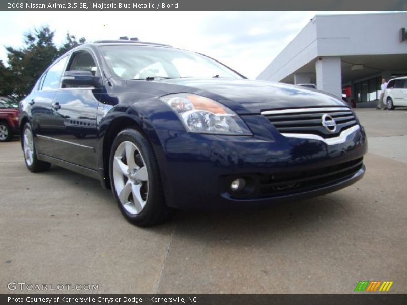 Majestic Blue Metallic / Blond 2008 Nissan Altima 3.5 SE