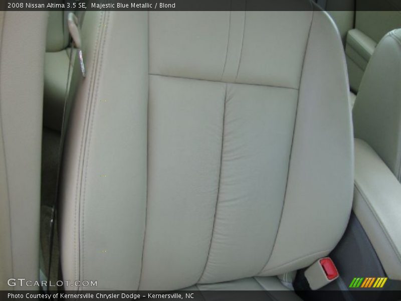 Majestic Blue Metallic / Blond 2008 Nissan Altima 3.5 SE