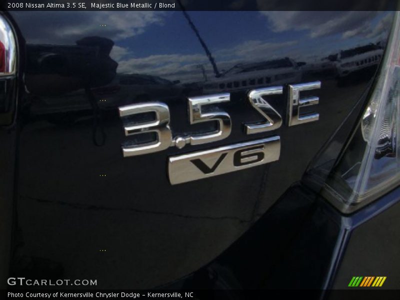 Majestic Blue Metallic / Blond 2008 Nissan Altima 3.5 SE