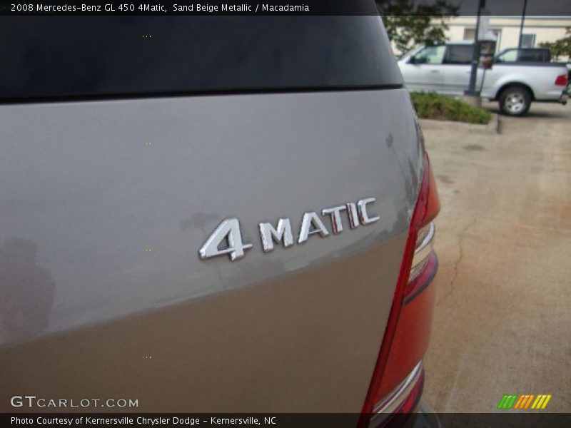 Sand Beige Metallic / Macadamia 2008 Mercedes-Benz GL 450 4Matic