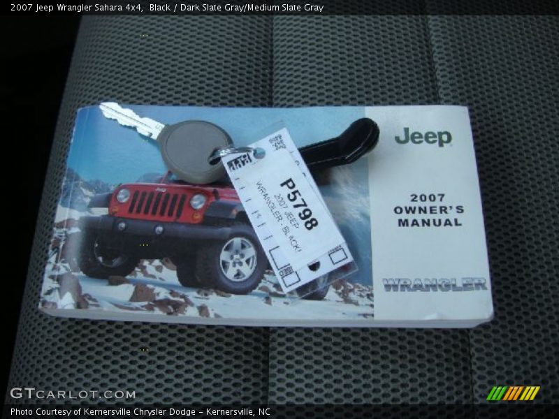 Black / Dark Slate Gray/Medium Slate Gray 2007 Jeep Wrangler Sahara 4x4