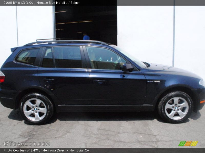 Monaco Blue Metallic / Beige 2008 BMW X3 3.0si