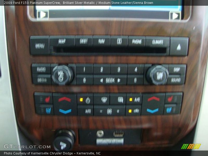 Brilliant Silver Metallic / Medium Stone Leather/Sienna Brown 2009 Ford F150 Platinum SuperCrew