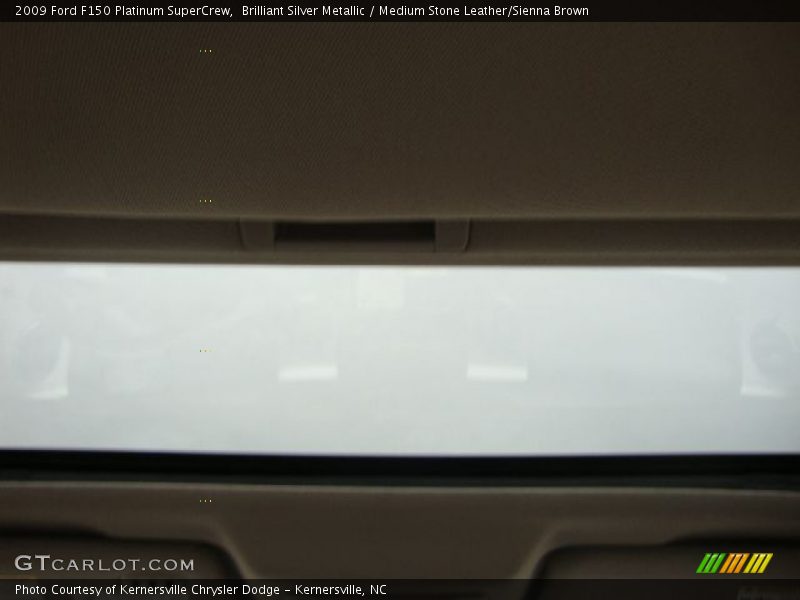 Brilliant Silver Metallic / Medium Stone Leather/Sienna Brown 2009 Ford F150 Platinum SuperCrew