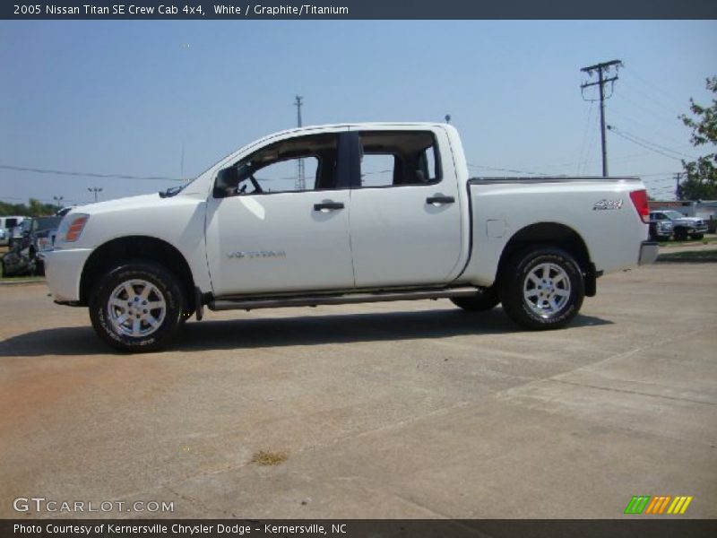 White / Graphite/Titanium 2005 Nissan Titan SE Crew Cab 4x4
