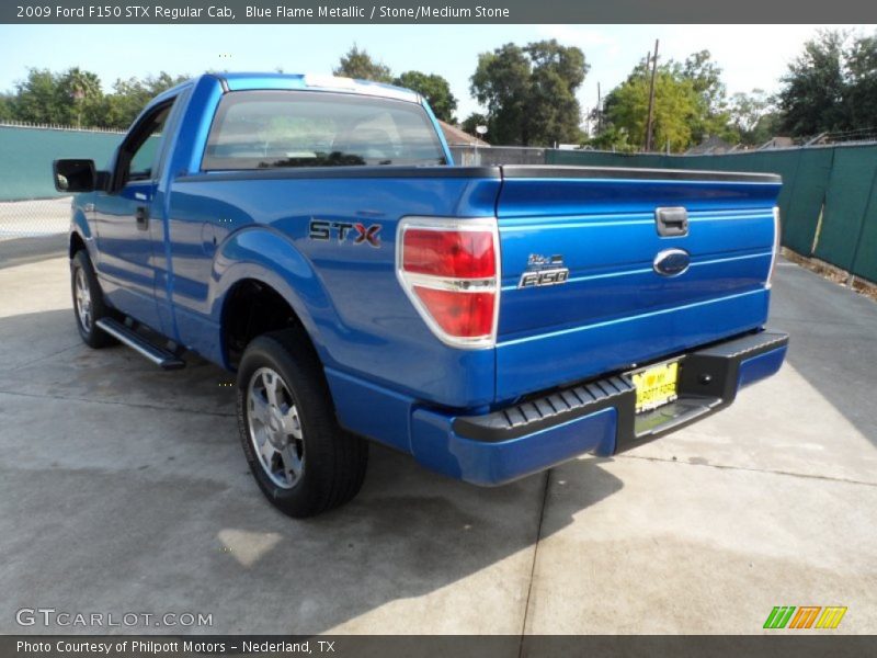 Blue Flame Metallic / Stone/Medium Stone 2009 Ford F150 STX Regular Cab