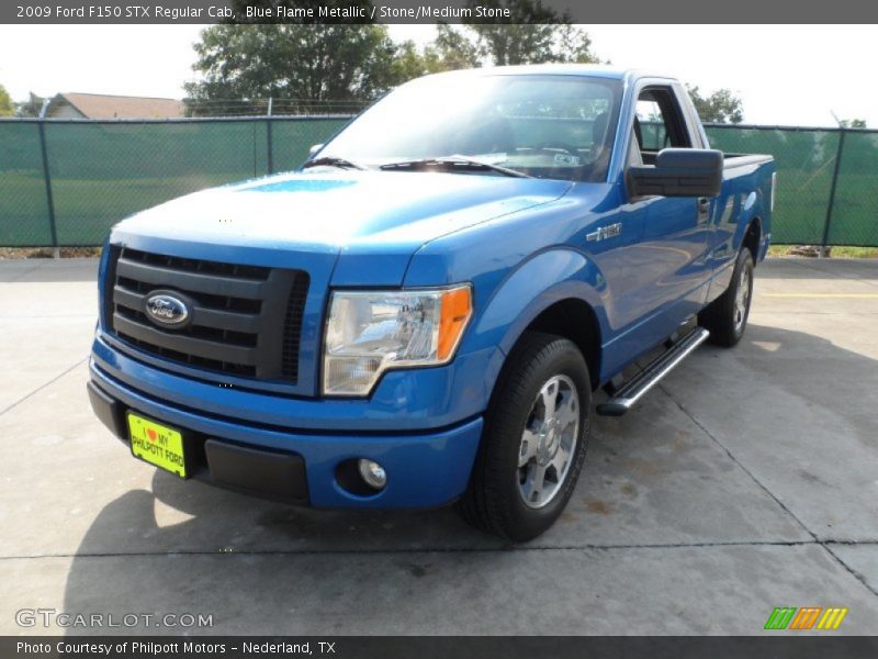 Blue Flame Metallic / Stone/Medium Stone 2009 Ford F150 STX Regular Cab