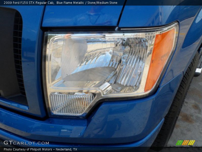 Blue Flame Metallic / Stone/Medium Stone 2009 Ford F150 STX Regular Cab