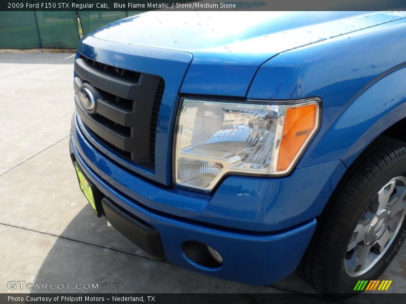 Blue Flame Metallic / Stone/Medium Stone 2009 Ford F150 STX Regular Cab