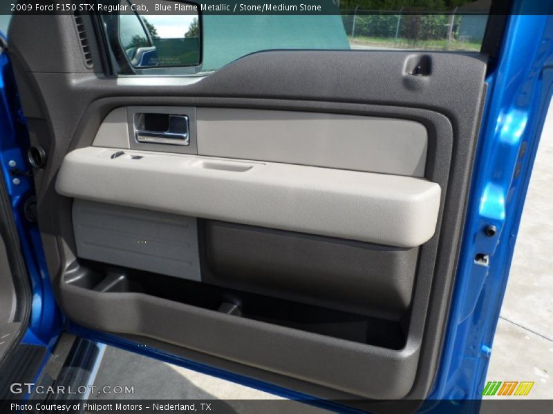 Blue Flame Metallic / Stone/Medium Stone 2009 Ford F150 STX Regular Cab