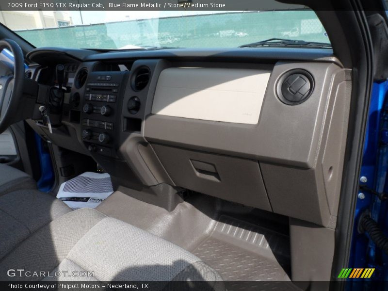 Blue Flame Metallic / Stone/Medium Stone 2009 Ford F150 STX Regular Cab
