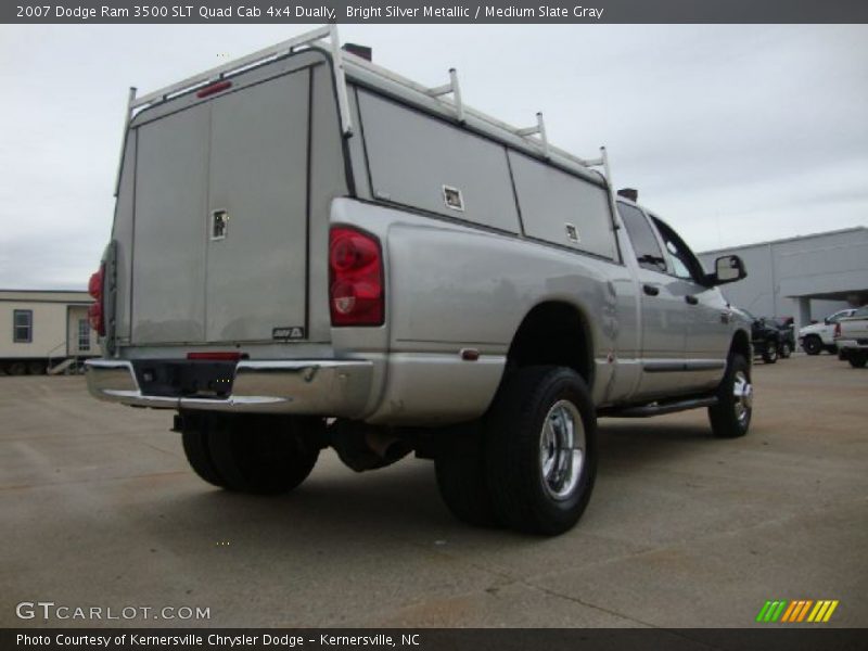 Bright Silver Metallic / Medium Slate Gray 2007 Dodge Ram 3500 SLT Quad Cab 4x4 Dually