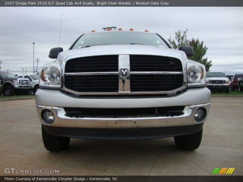 Bright Silver Metallic / Medium Slate Gray 2007 Dodge Ram 3500 SLT Quad Cab 4x4 Dually