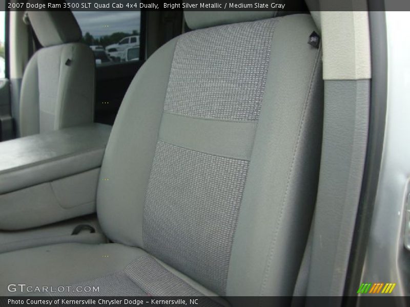 Bright Silver Metallic / Medium Slate Gray 2007 Dodge Ram 3500 SLT Quad Cab 4x4 Dually