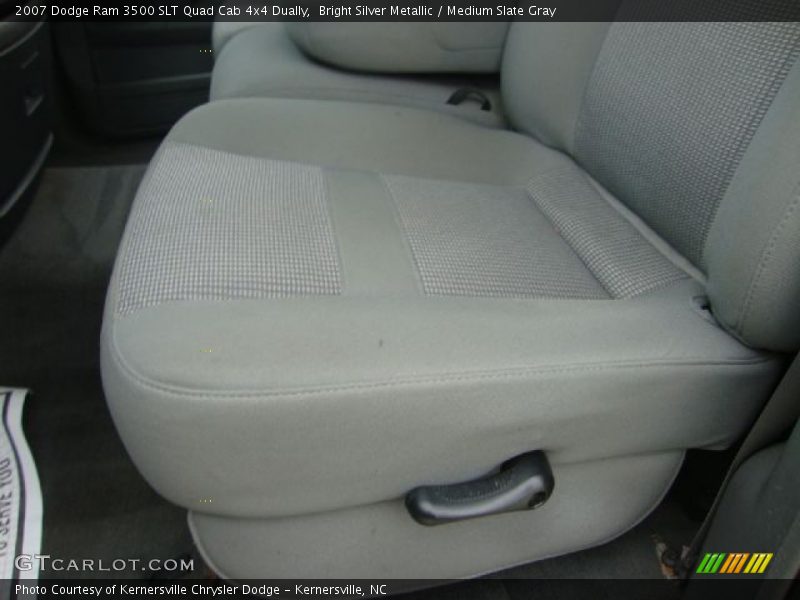 Bright Silver Metallic / Medium Slate Gray 2007 Dodge Ram 3500 SLT Quad Cab 4x4 Dually