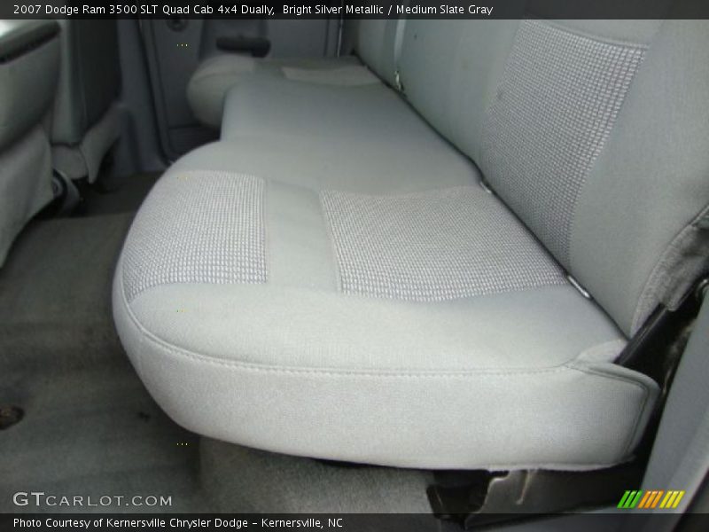 Bright Silver Metallic / Medium Slate Gray 2007 Dodge Ram 3500 SLT Quad Cab 4x4 Dually