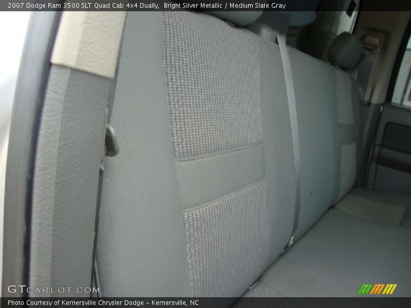 Bright Silver Metallic / Medium Slate Gray 2007 Dodge Ram 3500 SLT Quad Cab 4x4 Dually