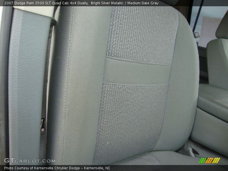 Bright Silver Metallic / Medium Slate Gray 2007 Dodge Ram 3500 SLT Quad Cab 4x4 Dually