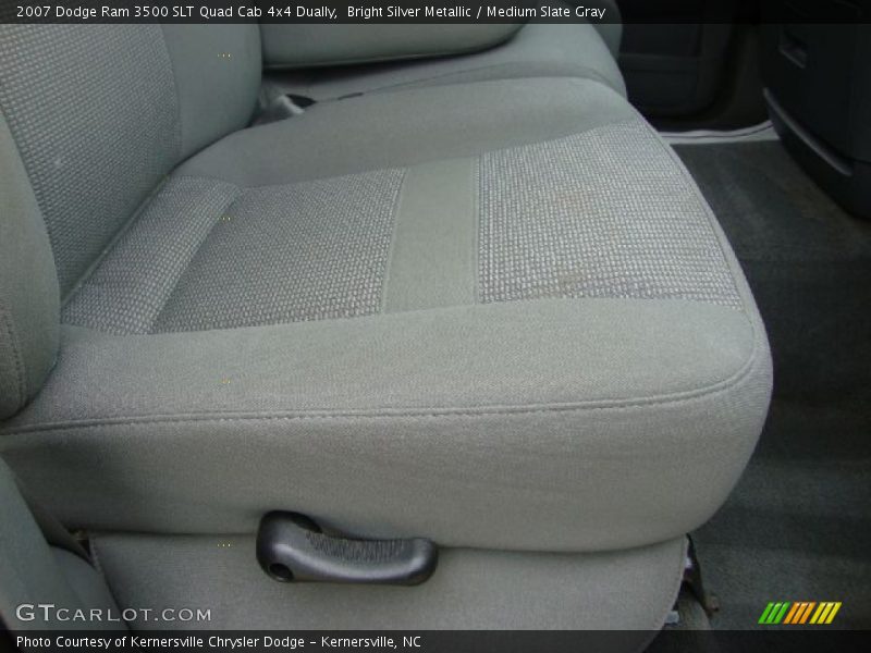 Bright Silver Metallic / Medium Slate Gray 2007 Dodge Ram 3500 SLT Quad Cab 4x4 Dually