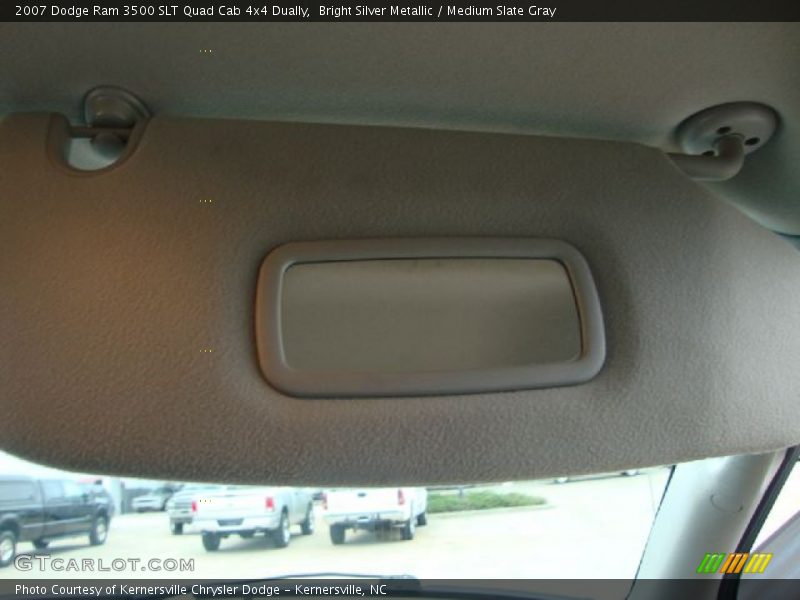 Bright Silver Metallic / Medium Slate Gray 2007 Dodge Ram 3500 SLT Quad Cab 4x4 Dually