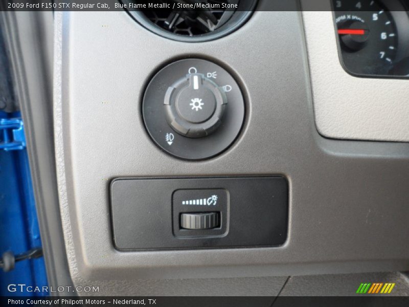 Blue Flame Metallic / Stone/Medium Stone 2009 Ford F150 STX Regular Cab