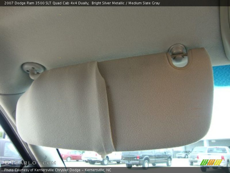 Bright Silver Metallic / Medium Slate Gray 2007 Dodge Ram 3500 SLT Quad Cab 4x4 Dually