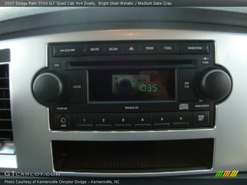 Bright Silver Metallic / Medium Slate Gray 2007 Dodge Ram 3500 SLT Quad Cab 4x4 Dually