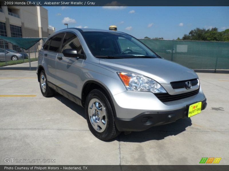 Alabaster Silver Metallic / Gray 2009 Honda CR-V LX