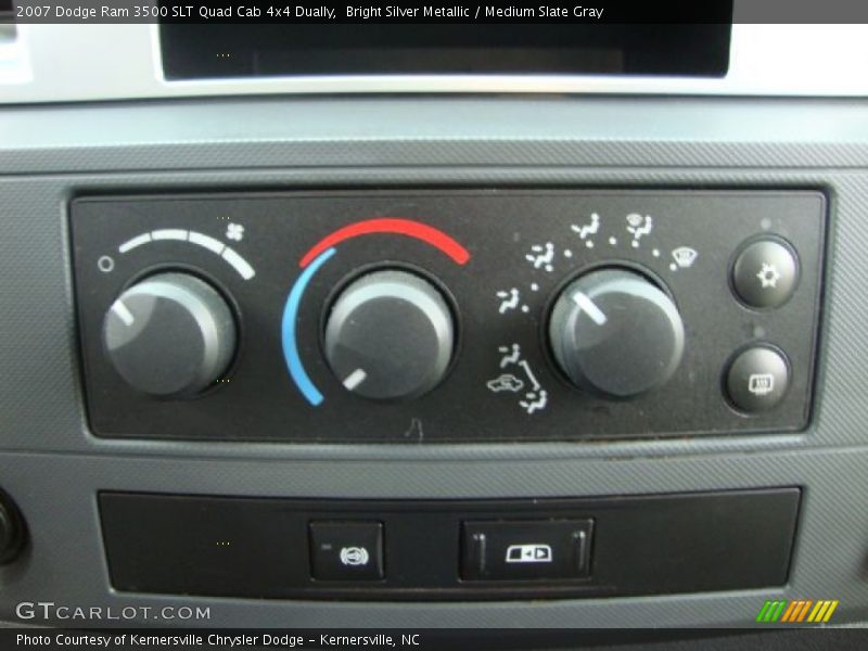 Bright Silver Metallic / Medium Slate Gray 2007 Dodge Ram 3500 SLT Quad Cab 4x4 Dually