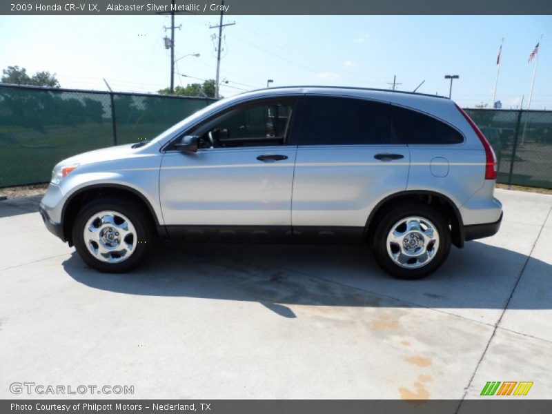 Alabaster Silver Metallic / Gray 2009 Honda CR-V LX