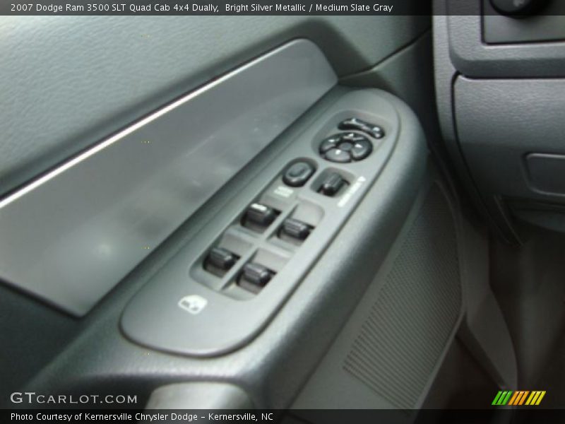 Bright Silver Metallic / Medium Slate Gray 2007 Dodge Ram 3500 SLT Quad Cab 4x4 Dually