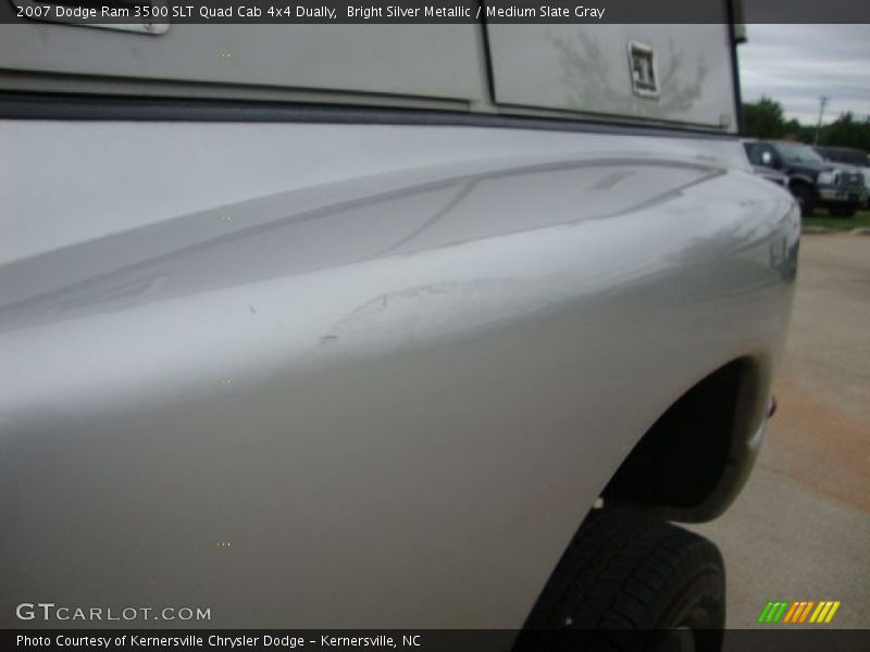 Bright Silver Metallic / Medium Slate Gray 2007 Dodge Ram 3500 SLT Quad Cab 4x4 Dually